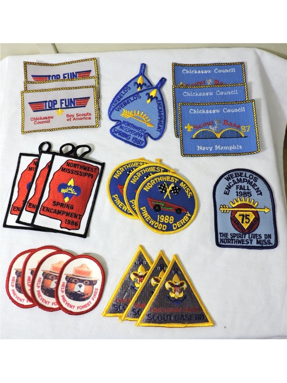 Vintage Boy Scouts of America BSA Mixed Patches Lot 22 Patches Never worn